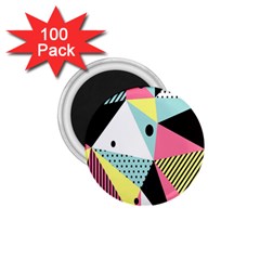 Geometric Polka Triangle Dots Line 1 75  Magnets (100 Pack) 