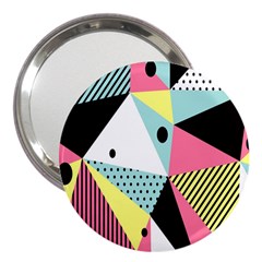 Geometric Polka Triangle Dots Line 3  Handbag Mirrors by Mariart