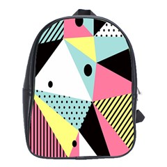 Geometric Polka Triangle Dots Line School Bags (xl)  by Mariart