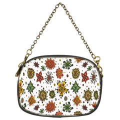 Flower Floral Sunflower Rose Pattern Base Chain Purses (two Sides) 