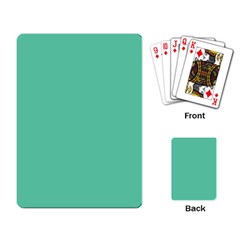 Aquamarine Solid Color  Playing Card