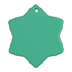 Aquamarine Solid Color  Ornament (Snowflake)