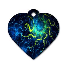 Electricsheep Mathematical Algorithm Displays Fractal Permutations Dog Tag Heart (two Sides)