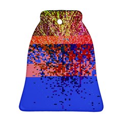 Glitchdrips Shadow Color Fire Bell Ornament (two Sides) by Mariart