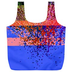 Glitchdrips Shadow Color Fire Full Print Recycle Bags (l) 