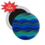 Geometric Line Wave Chevron Waves Novelty 2.25  Magnets (10 pack)  Front