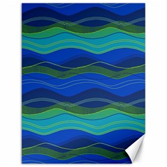 Geometric Line Wave Chevron Waves Novelty Canvas 12  X 16  