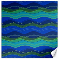 Geometric Line Wave Chevron Waves Novelty Canvas 20  X 20  