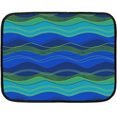 Geometric Line Wave Chevron Waves Novelty Double Sided Fleece Blanket (mini) 