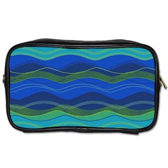 Geometric Line Wave Chevron Waves Novelty Toiletries Bags by Mariart