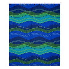 Geometric Line Wave Chevron Waves Novelty Shower Curtain 60  X 72  (medium) 