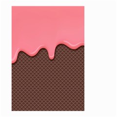 Ice Cream Pink Choholate Plaid Chevron Small Garden Flag (two Sides)