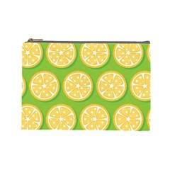 Lime Orange Yellow Green Fruit Cosmetic Bag (large) 