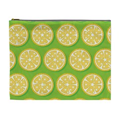 Lime Orange Yellow Green Fruit Cosmetic Bag (xl) by Mariart