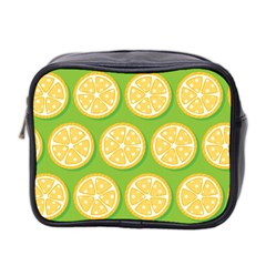 Lime Orange Yellow Green Fruit Mini Toiletries Bag 2-side by Mariart