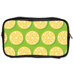 Lime Orange Yellow Green Fruit Toiletries Bags by Mariart