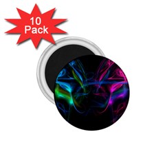 Light Waves Light Red Blue 1.75  Magnets (10 pack) 