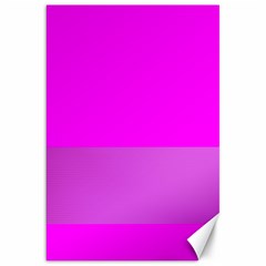 Line Pink Canvas 20  X 30   by Mariart