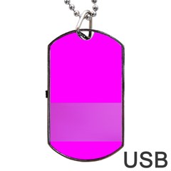 Line Pink Dog Tag Usb Flash (two Sides) by Mariart