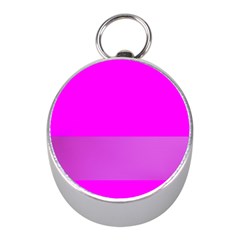 Line Pink Mini Silver Compasses by Mariart