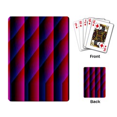 Photography Illustrations Line Wave Chevron Red Blue Vertical Light Playing Card