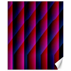 Photography Illustrations Line Wave Chevron Red Blue Vertical Light Canvas 11  X 14   by Mariart