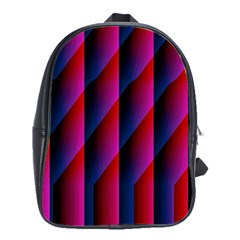 Photography Illustrations Line Wave Chevron Red Blue Vertical Light School Bags(large) 