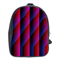 Photography Illustrations Line Wave Chevron Red Blue Vertical Light School Bags (xl)  by Mariart