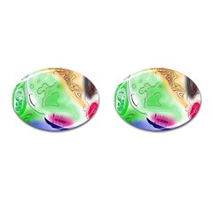 Mirror Light Cufflinks (oval) by Mariart