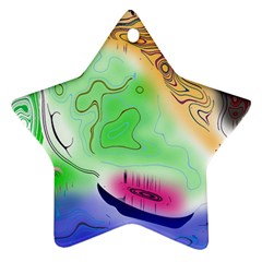 Mirror Light Star Ornament (two Sides)