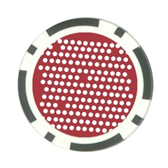 Pink White Polka Dots Poker Chip Card Guard (10 Pack) by Mariart