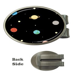 Planets Space Money Clips (oval) 