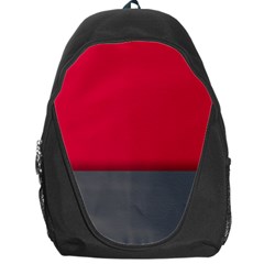 Red Gray Flag Line Horizontal Backpack Bag