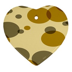 Polka Dots Ornament (heart) by Mariart