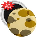 Polka Dots 3  Magnets (100 pack) Front