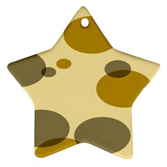 Polka Dots Star Ornament (Two Sides)