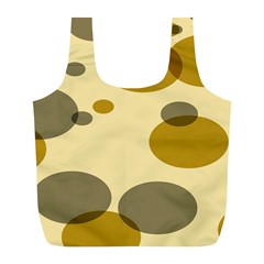 Polka Dots Full Print Recycle Bags (L) 