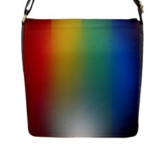 Rainbow Flag Simple Flap Messenger Bag (l)  by Mariart