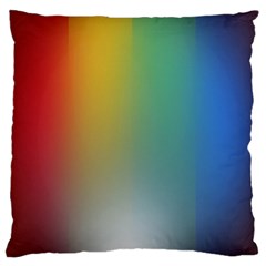 Rainbow Flag Simple Large Flano Cushion Case (one Side)