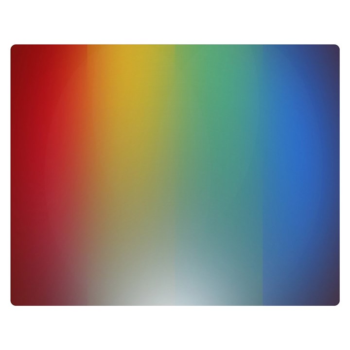 Rainbow Flag Simple Double Sided Flano Blanket (Medium) 