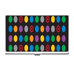 Polka Dots Rainbow Circle Business Card Holders by Mariart