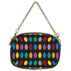 Polka Dots Rainbow Circle Chain Purses (one Side)  by Mariart