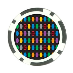 Polka Dots Rainbow Circle Poker Chip Card Guard (10 Pack) by Mariart