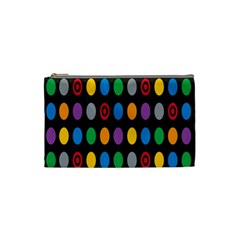 Polka Dots Rainbow Circle Cosmetic Bag (small)  by Mariart