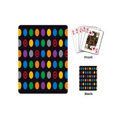 Polka Dots Rainbow Circle Playing Cards (mini) 