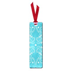 Repeatable Flower Leaf Blue Small Book Marks by Mariart