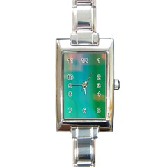 Shadow Faintly Faint Line Green Rectangle Italian Charm Watch by Mariart