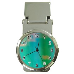 Shadow Faintly Faint Line Green Money Clip Watches by Mariart