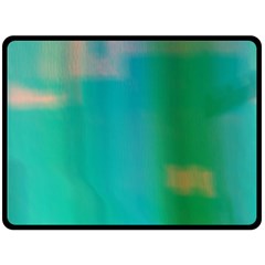 Shadow Faintly Faint Line Green Fleece Blanket (large) 