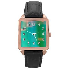 Shadow Faintly Faint Line Green Rose Gold Leather Watch  by Mariart
